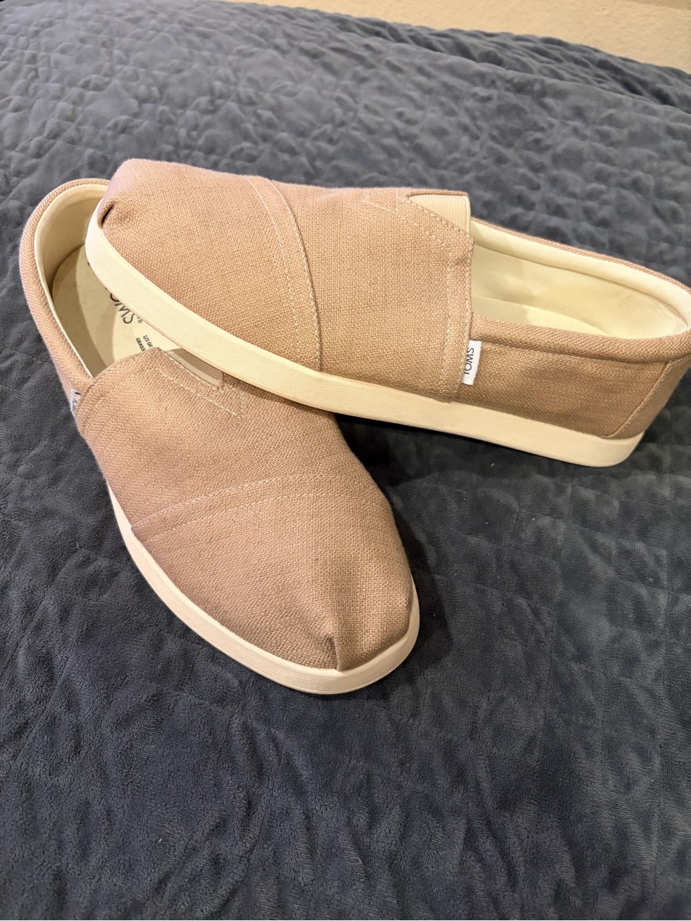 Tom’s Alpargata Canvas Slip-On Men’s Shoes in Light Brown